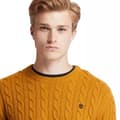 Pikkukuva 5 / 5: Timberland Phillips Brook Lambswool Cable Crew Regular Neulepaita Oranssi XL Mies