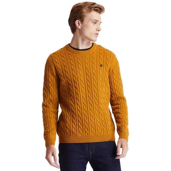 Timberland Phillips Brook Lambswool Cable Crew Regular Neulepaita Oranssi XL Mies