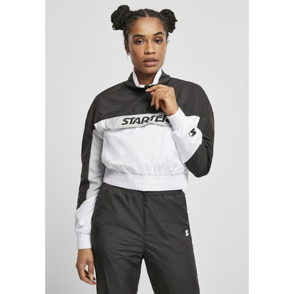 Urban Classics Pull-on Starter Colorblock Jakke Sort L Kvinde