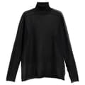 Miniatyrbillede 3 af 7: G-star Sheer Loose Striktrøje Med Høj Hals Sort L Kvinde