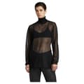 Miniatyrbillede 1 af 7: G-star Sheer Loose Striktrøje Med Høj Hals Sort L Kvinde