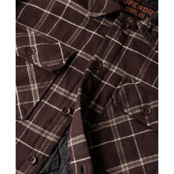 Superdry Surplus Check övertröja Brun L Man