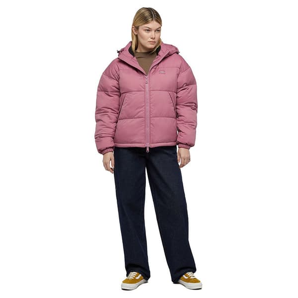 Dickies Alatna Oversized Pufferjakke Rosa S Kvinde