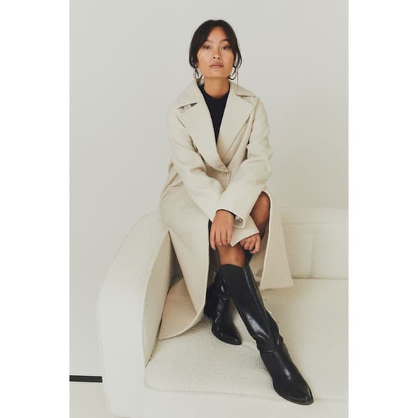 Yas Margot Long Kappa Beige XL Kvinna