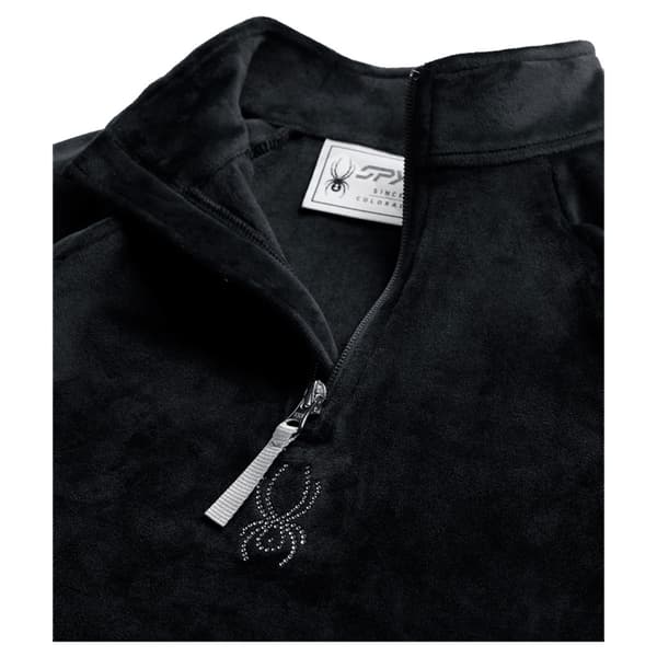 Spyder Shimmer Bug Fleece Med Halv Dragkedja Svart S