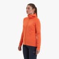 Miniatyrbillede 4 af 4: Montane Protium Fleecejakke Med Fuld Lynlås Orange XS Kvinde