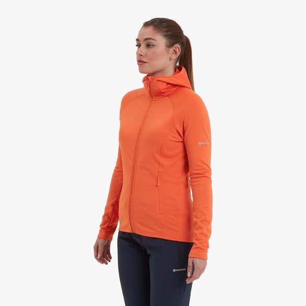 Montane Protium Fleecejakke Med Fuld Lynlås Orange XS Kvinde