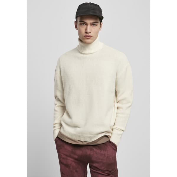 Urban Classics Oversized Roll Neck Big Trøje Hvid 5XL Mand