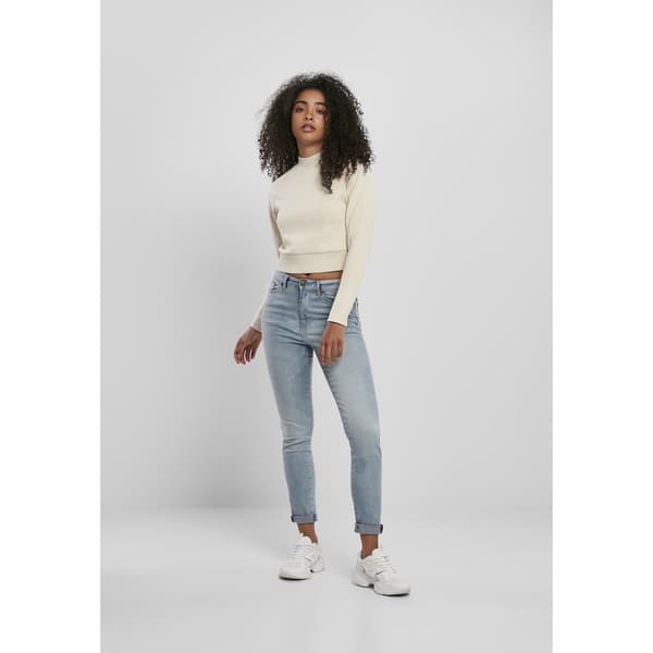 Urban Classics Interlock Short Crew Trøje Hvid L Kvinde