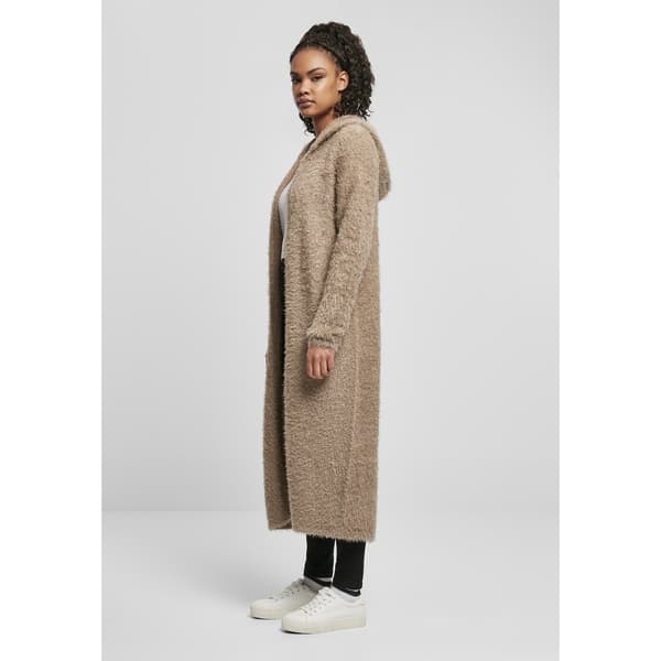 Urban Classics Hooded Feather Jakke Brun XS Kvinde