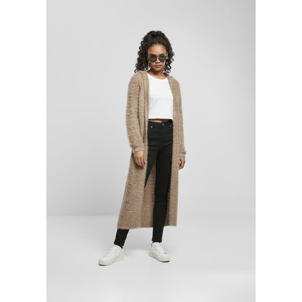 Urban Classics Hooded Feather Jakke Brun XS Kvinde