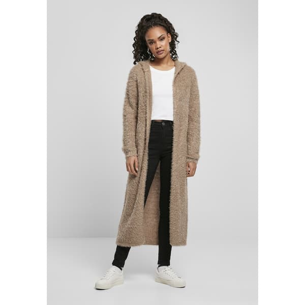 Urban Classics Hooded Feather Jakke Brun XS Kvinde