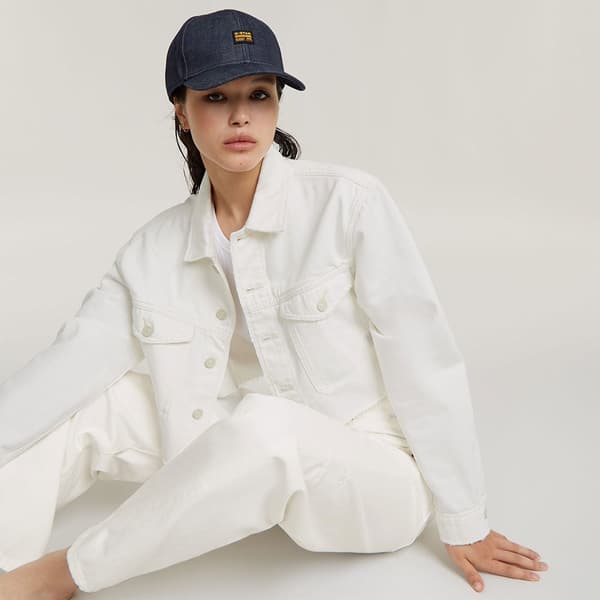 G-star Cropped Wander Destroyed Jacka Beige S Kvinna