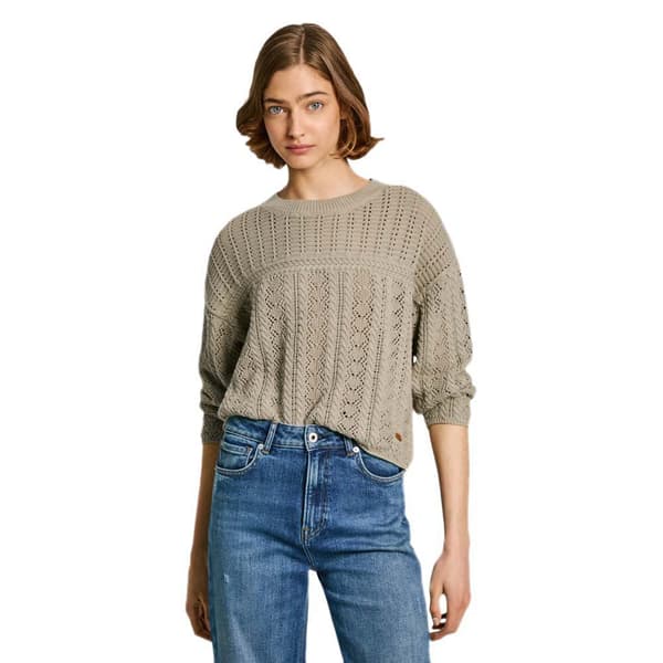 Pepe Jeans Isadora Tröja Beige M Kvinna
