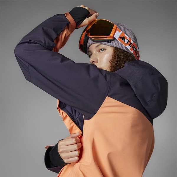 Adidas Terrex Xperior 2l Insulated Rain.rdy Jacka Orange S Kvinna
