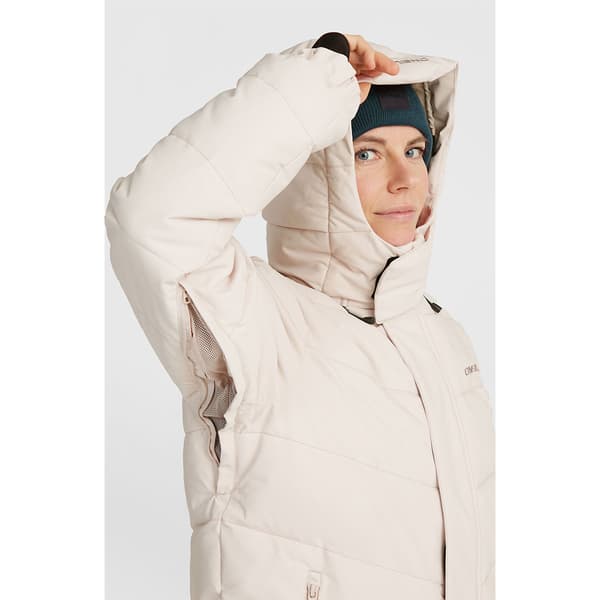 O´neill Z.e.n. Puffer Hybrid Jacka Beige XL Kvinna