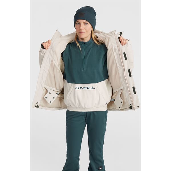O´neill Z.e.n. Puffer Hybrid Jacka Beige XL Kvinna