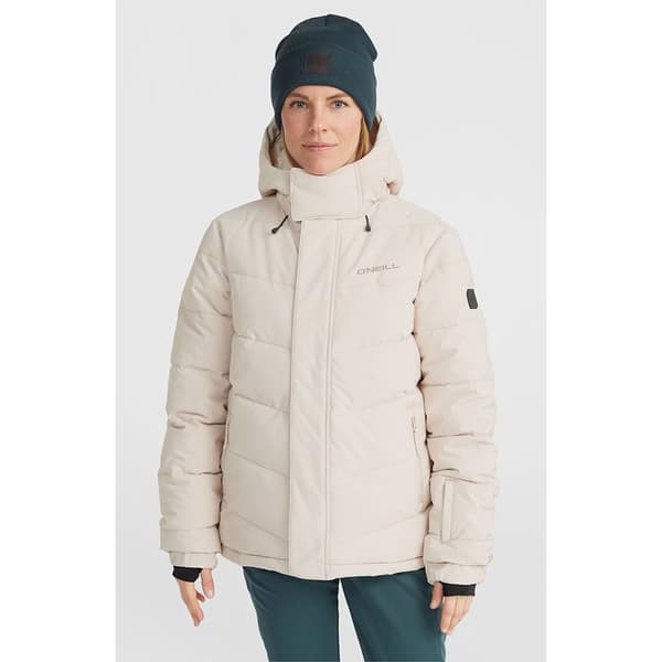 O´neill Z.e.n. Puffer Hybrid Jacka Beige XL Kvinna