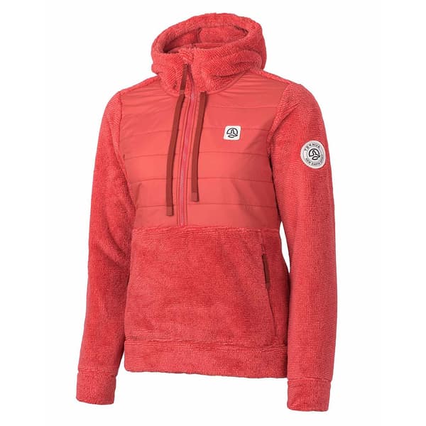 Ternua Red Cove Half Zip Jakke Rød M Kvinde