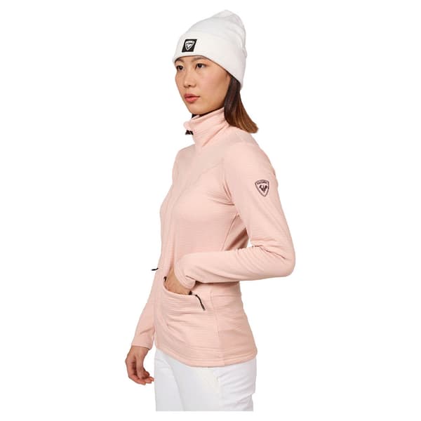 Rossignol Blackside Fleecejakke Med Fuld Lynlås Rosa XL Kvinde