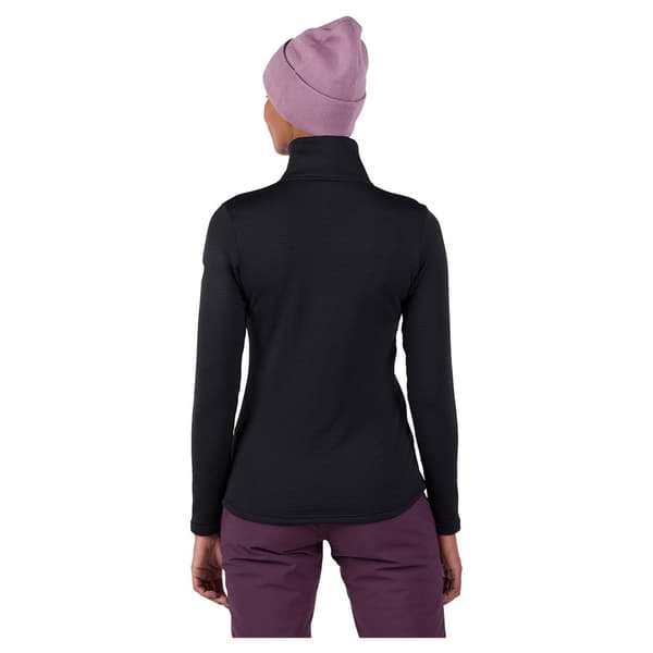 Rossignol Blackside Fleece Med Halv Dragkedja Svart M Kvinna