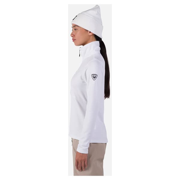 Rossignol Blackside Fleece Med Halv Dragkedja Vit S Kvinna