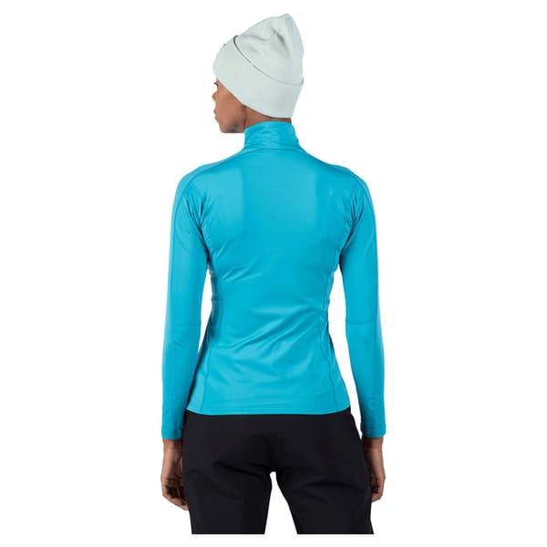 Rossignol Classique Fleece Med Halv Dragkedja Blå L Kvinna