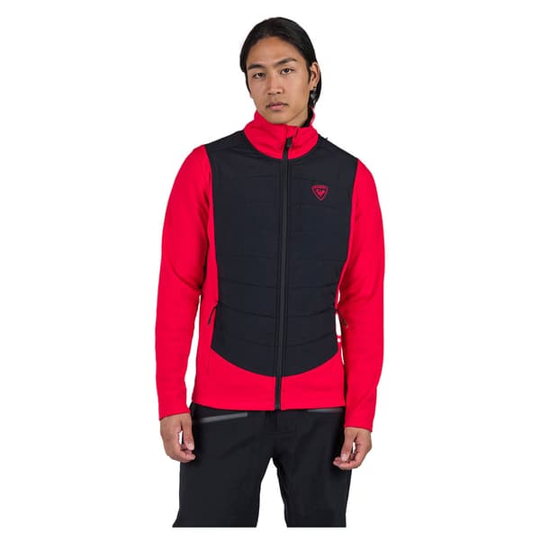 Rossignol Classique Hybrid Fleecejacka Med Dragkedja Röd L Man