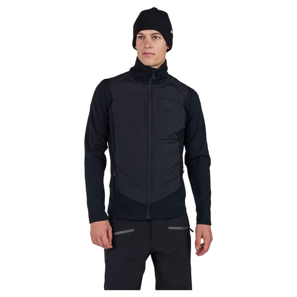 Rossignol Classique Hybrid Fleecejacka Med Dragkedja Svart S Man