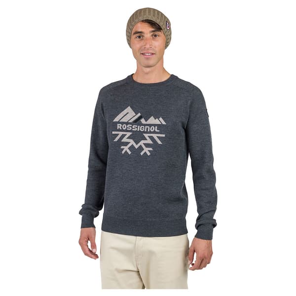 Rossignol Jacquard Crew Neck Trøje Grå M Mand