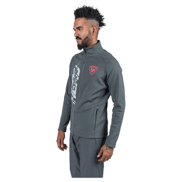 Rossignol New Hero Classique Clim Fleecejacka Med Dragkedja Grå M Man
