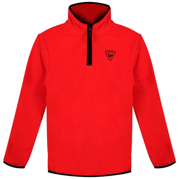 Rossignol Strawpile Fleece Med Halv Dragkedja Röd 8 Years
