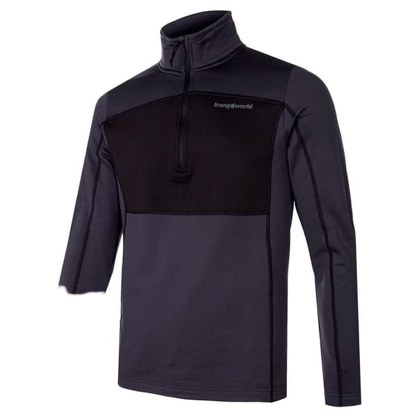 Trangoworld Drammen Fleece Med Halv Dragkedja Svart S Man