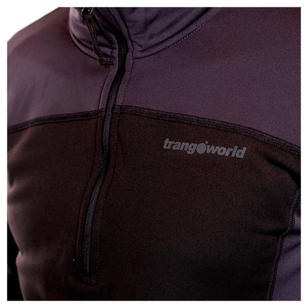 Trangoworld Drammen Fleece Med Halv Dragkedja Svart S Man