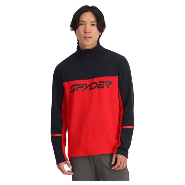 Spyder Speed Fleece Med Halv Dragkedja Röd L Man