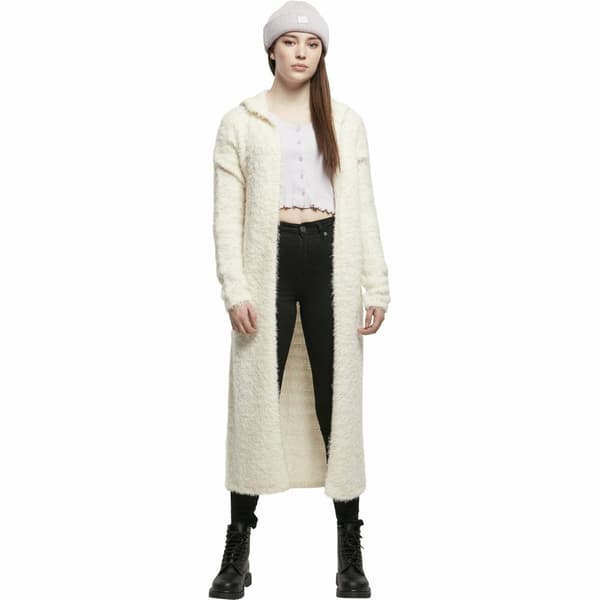 Urban Classics Hooded Feather-big Jakke Hvid 5XL Kvinde