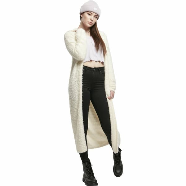 Urban Classics Hooded Feather-big Jakke Hvid 5XL Kvinde