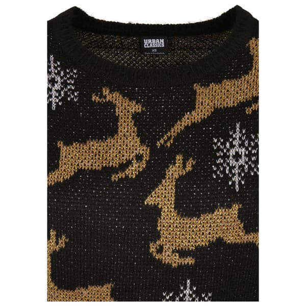 Urban Classics Oversized Christmas Trøje Sort L Kvinde