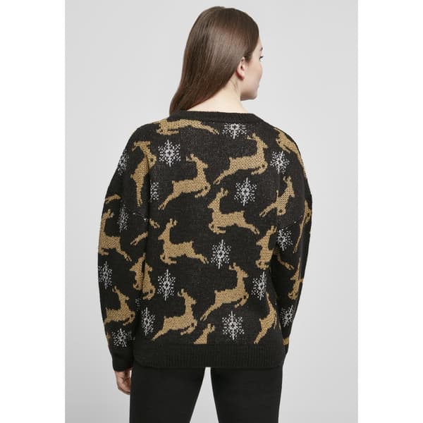 Urban Classics Oversized Christmas Trøje Sort L Kvinde