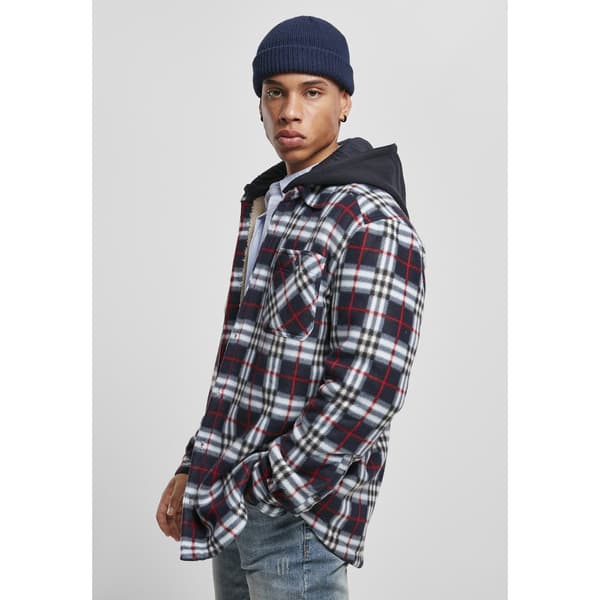 Urban Classics Fleece With Hood Jakke Blå S Mand