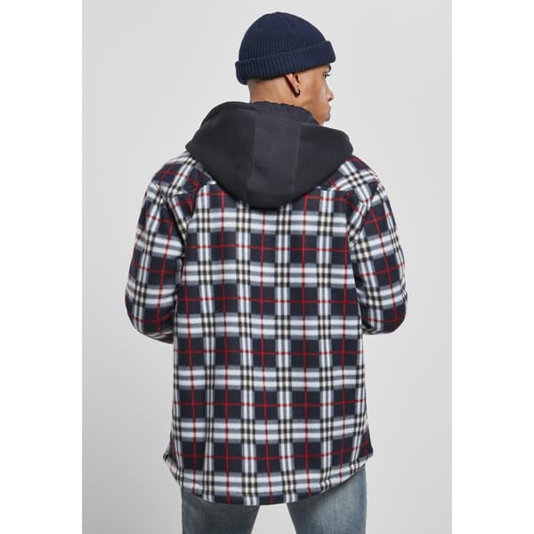 Urban Classics Fleece With Hood Jakke Blå S Mand