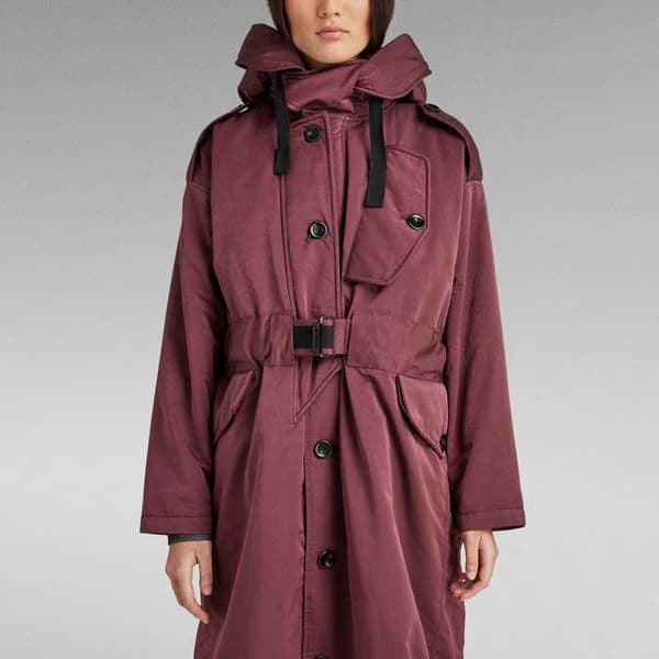 G-star Long Parka Lila S Kvinna