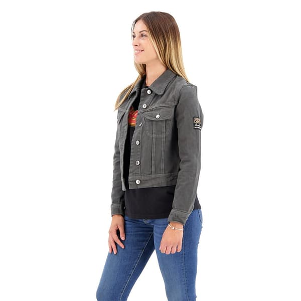 Superdry St Tropez Workwear Jeansjacka Svart L Kvinna