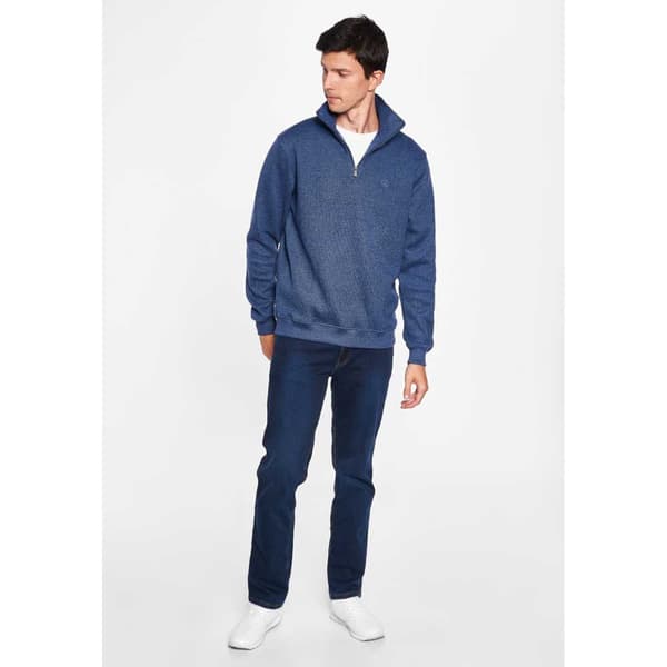 Sea Ranch Cromwell Plus Size Tröja Med Hög Krage Blå 3XL Man