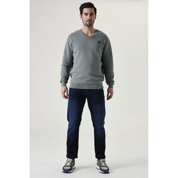 Garcia Z1084 V-hals Sweater Grøn S Mand