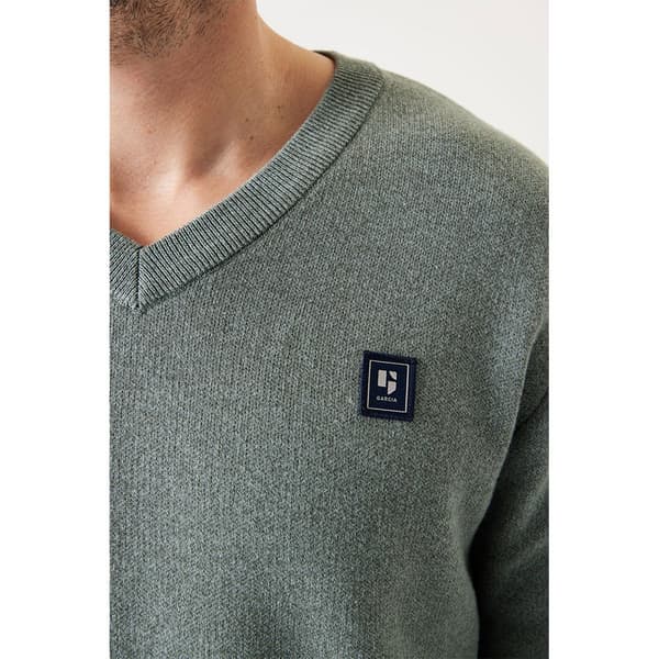 Garcia Z1084 V-hals Sweater Grøn S Mand