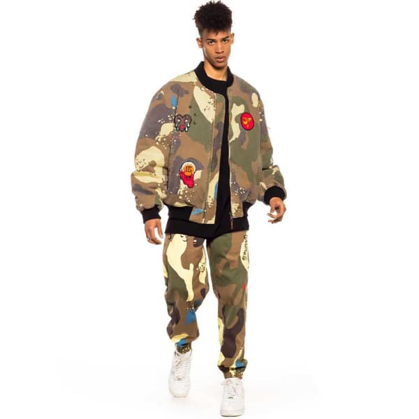 Grimey Glorified Camo Bomber-takki Monivärinen XL Mies