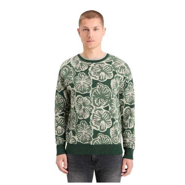 Scotch & Soda Jacquard Trøje Grøn XL Mand