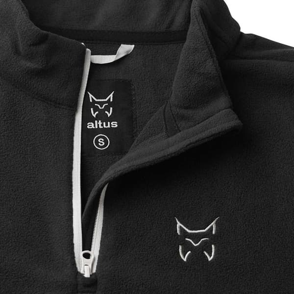 Altus Uri Fleece Med Halv Dragkedja Svart 2XL Kvinna