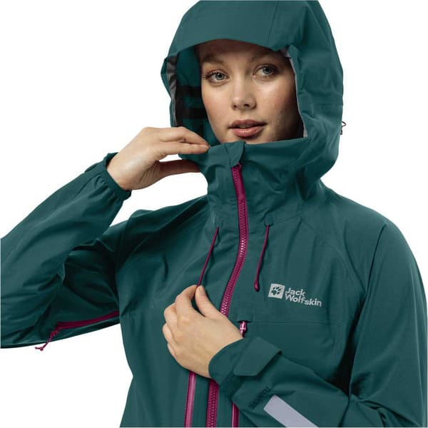 Jack Wolfskin Morobbia 3l Jakke Grøn S Kvinde